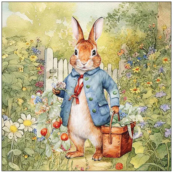 Ambiente Servietten Mister Rabbit FSC Mix 33x33cm 20 Stück / Packung
