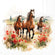 Ambiente Servietten Trotting Horses FSC Mix 33x33cm 20 Stück / Packung