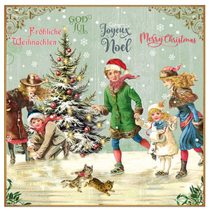 Ambiente Servietten X-Mas on Ice grün FSC Mix 33x33cm 20 Stück / Packung