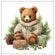 Ambiente Servietten Cuddle Bear FSC Mix 33x33cm 20 Stück / Packung