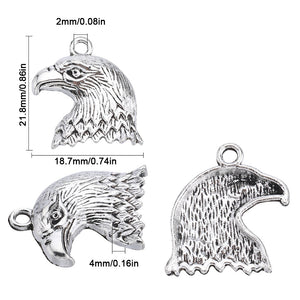 Anhänger Adler antiksilber 21,8×18,7mm 1 Stück