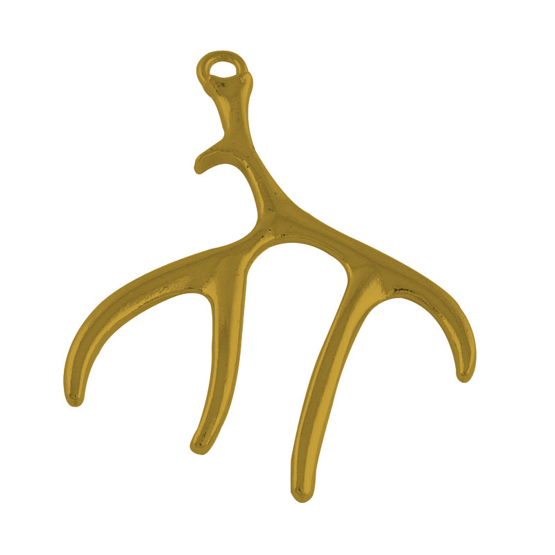 Anhänger Metall Geweih, 50x38x2,5mm, pro Stück