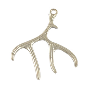 Anhänger Metall Geweih, 50x38x2,5mm, pro Stück