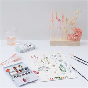 Aquarellfarb-Kasten Art Essentials Icy Colours 12x½ Näpfchen Rico Design