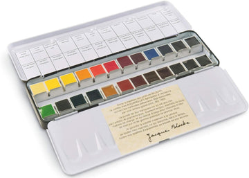 Aquarellkasten Blockx Künstlerqualität 24 1/2 Näpfchen