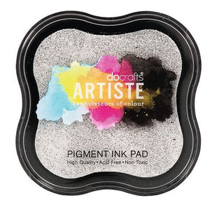 Docrafts Artiste Metallic Pigment Stempelkissen 45mm x 45mm 1 Stück