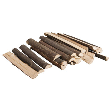 Aststücke halbiert natur 2-2,5cm x 10-12cm 20 Stück