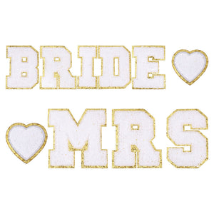 Aufbügel Patches Bride MRS Set 49-80mm 10-teilig