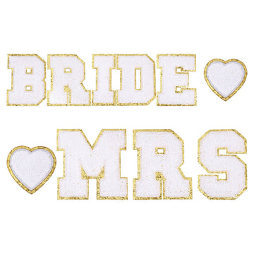 Aufbügel Patches Bride MRS Set 49-80mm 10-teilig