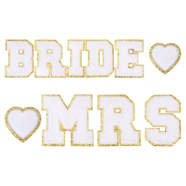 Aufbügel Patches Bride MRS Set 49-80mm 10-teilig