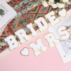 Aufbügel Patches Bride MRS Set 49-80mm 10-teilig