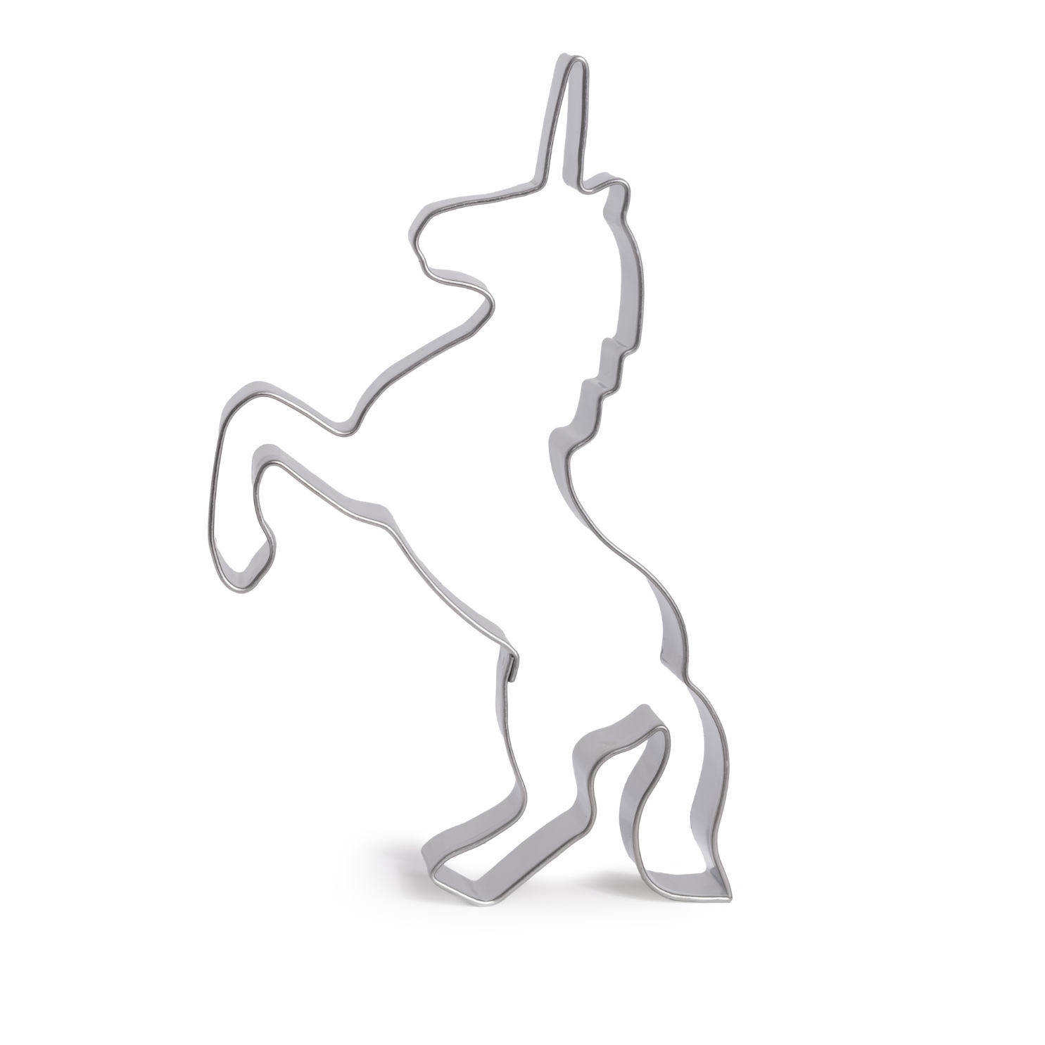 Ausstecher Einhorn springend Edelstahl rostfrei 110x70mm