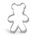 Ausstecher Teddybär Edelstahl rostfrei 52x37mm