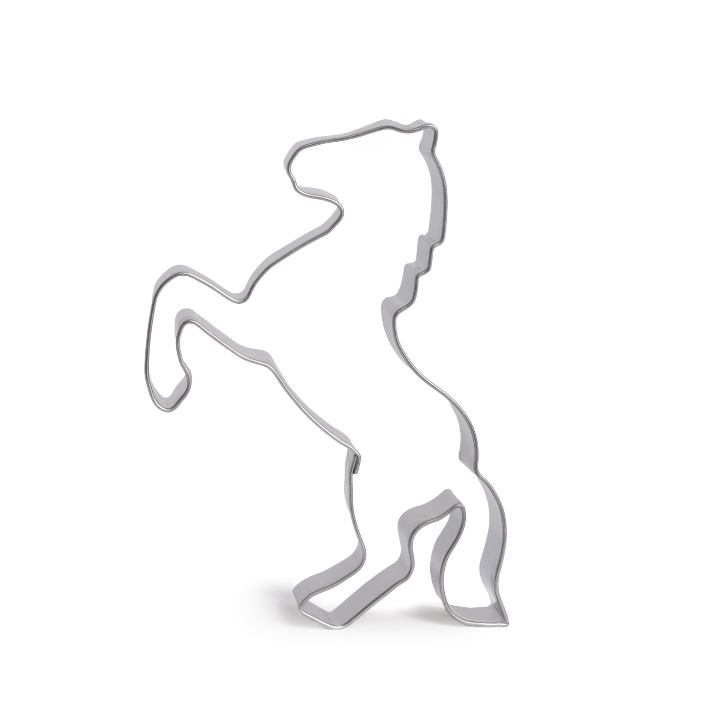 Ausstecher Pferd springend Edelstahl rostfrei 95x70mm