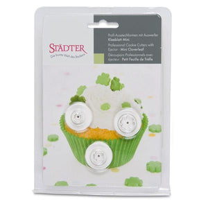 Ausstecherset Vierklee 3-teilig mit Auswerfer