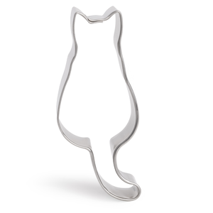 Ausstechform Katze sitzend Edelstahl rostfrei 7,5x2,5cm