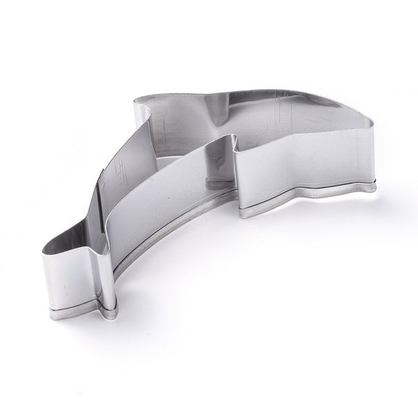 Ausstechform Delfin aus Edelstahl 38x75x17,5mm 1 Stück
