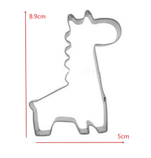 Ausstechform Giraffe aus Edelstahl 86x50x17,5mm