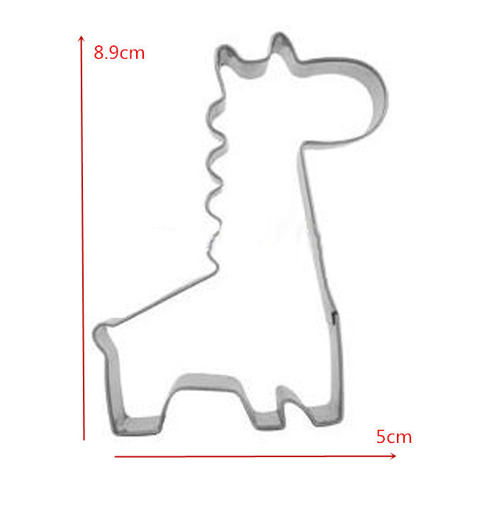 Ausstechform Giraffe aus Edelstahl 86x50x17,5mm