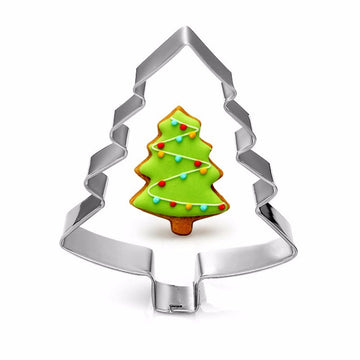 Ausstechform Tannenbaum aus Edelstahl 74x57mm 1 Stück