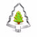 Ausstechform Tannenbaum aus Edelstahl 74x57mm 1 Stück