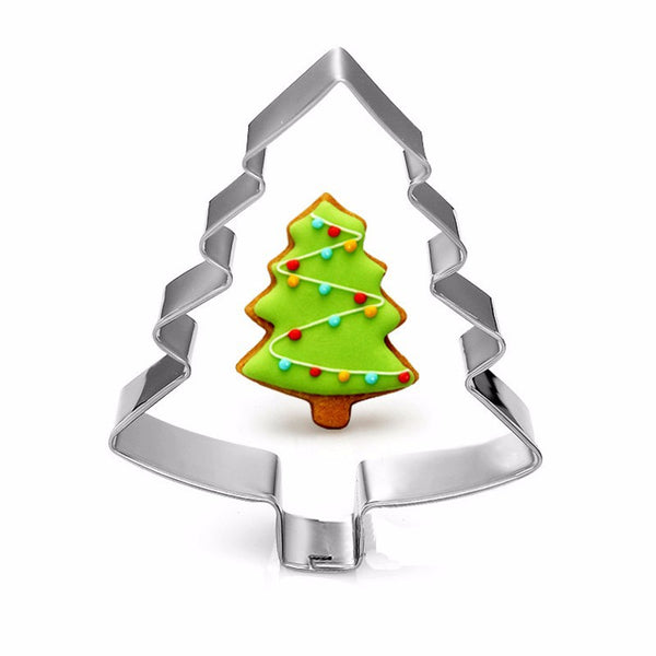 Ausstechform Tannenbaum aus Edelstahl 74x57mm 1 Stück