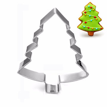 Ausstechform Tannenbaum aus Edelstahl 74x57mm 1 Stück