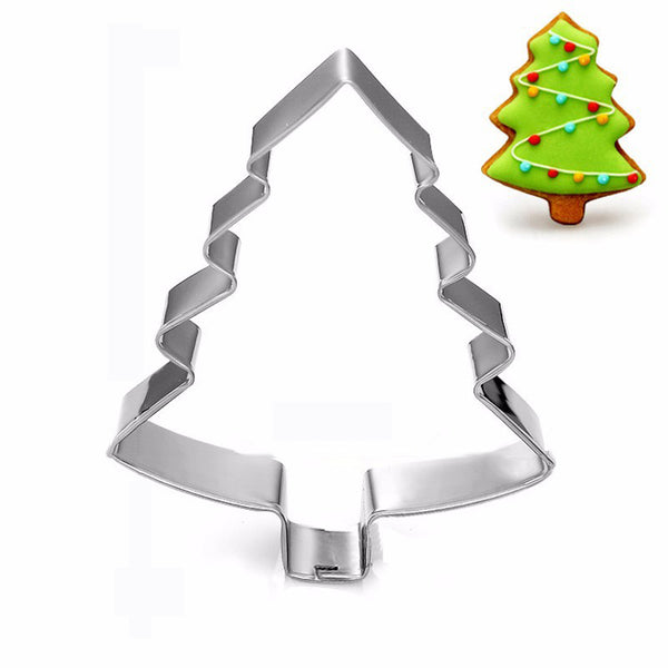 Ausstechform Tannenbaum aus Edelstahl 74x57mm 1 Stück