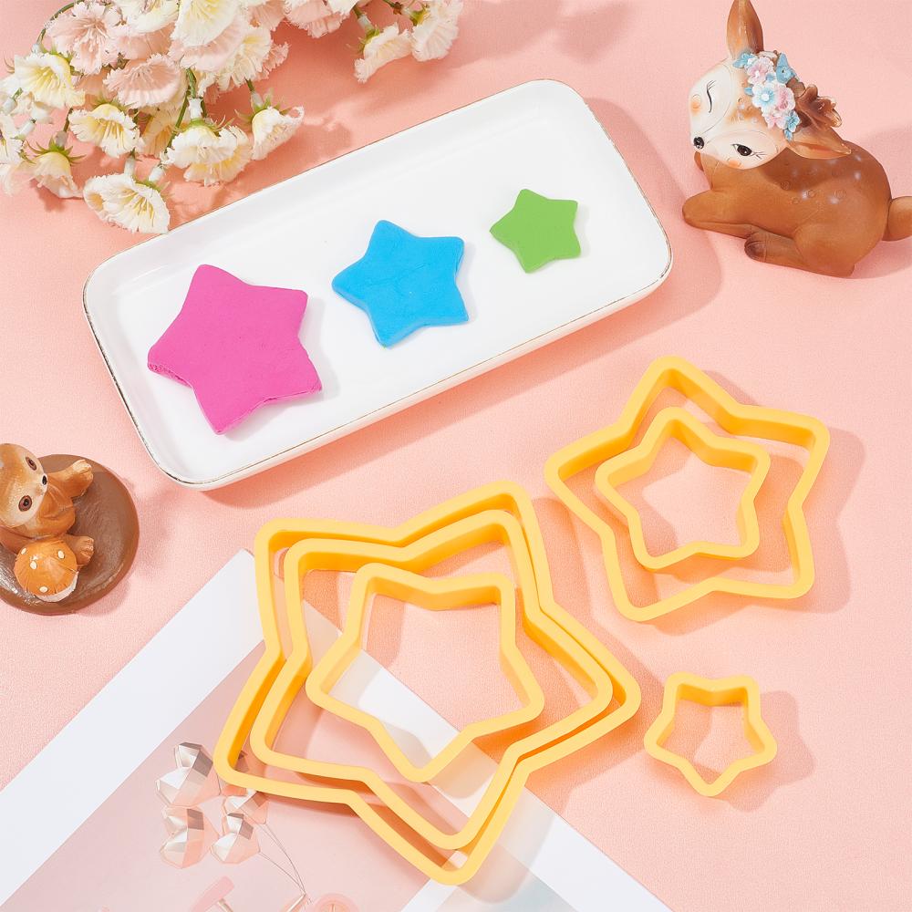 Ausstechformen-Set Sterne 4~13,5x4,2~13,8x1,3~1,4cm 6 Stück