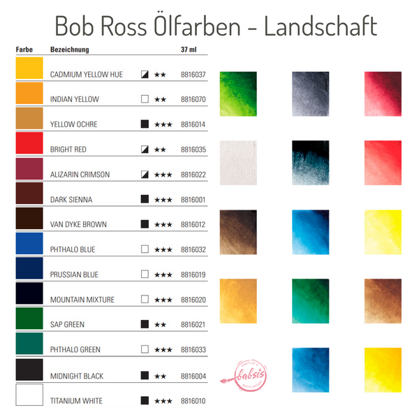 BOB ROSS® Ölfarben - Landschaften 37ml