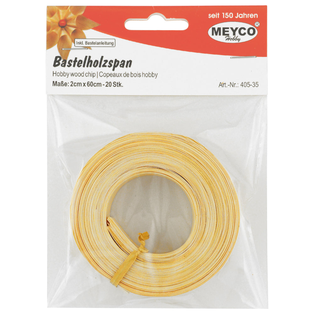 Bastelholzspan 2cm x 60cm 20 Stück