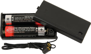 Batteriehalter (AA Batterien) für Stecker 3,5V 48cm Kabel