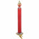 Baumschmuck Glaskerze mit goldenem Metallchip Ø2cm 19x4,1x4,1cm