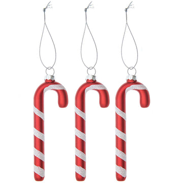 Baumschmuck Glas-Zuckerstange 4x1,2x12cm 1 Stück