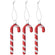 Baumschmuck Glas-Zuckerstange 4x1,2x12cm 1 Stück