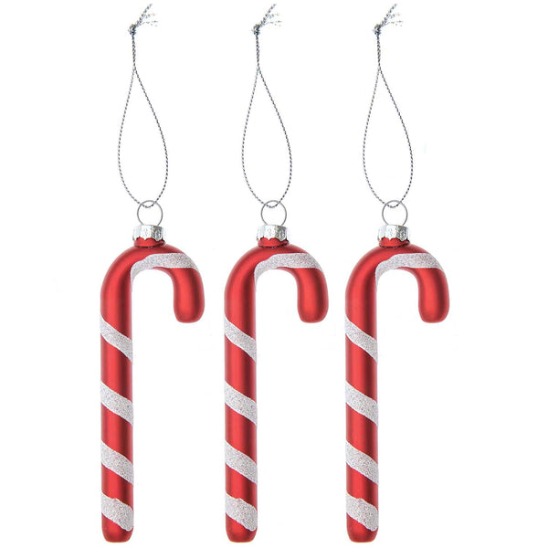 Baumschmuck Glas-Zuckerstange 4x1,2x12cm 1 Stück