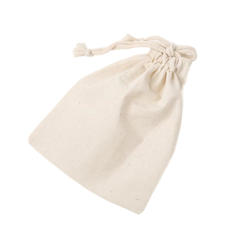 Baumwollsackerl 15 x 10 cm, natur, pro Stück Baumwollbeutel Geschenkbeutel