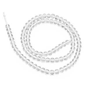 Bergkristall Perlenstrang rund Grade A natur klar 4mm 90 Perlen