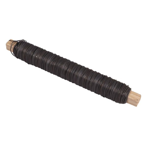 Blumendraht grau geglüht 0,5mm 100g/Holzwickel