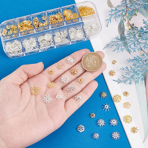 Blumenperlkappen -Set 12 Stile 240 Stück