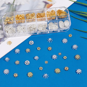 Blumenperlkappen -Set 12 Stile 240 Stück