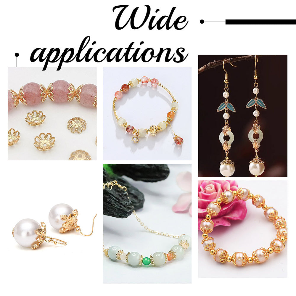 Blumenperlkappen -Set 12 Stile 240 Stück