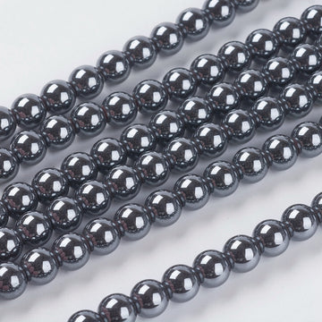 Blutstein - Hämatit synthetisch Perle 6mm 1 Strang/ 70 Stk.