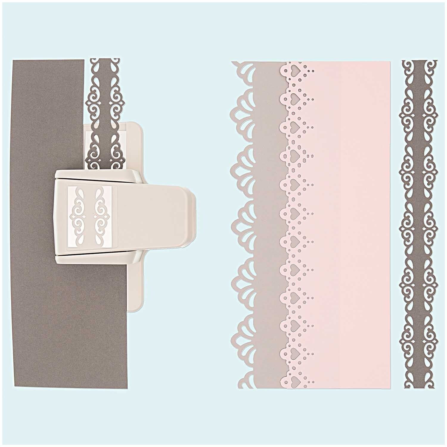 Paper Poetry Bordürenstanzer Ornament 1,5x4cm klein