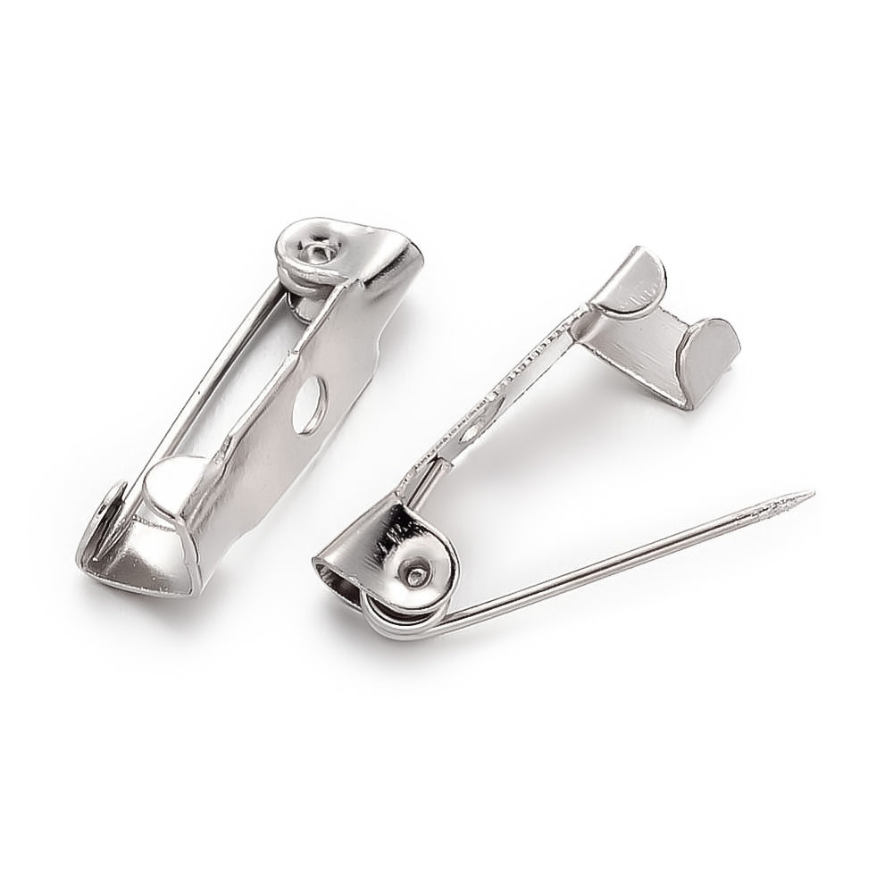 Broschennadel Platin 15mm 50 Stück/Verpackung