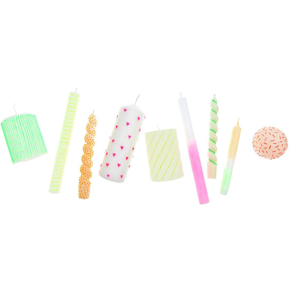 Candle Liner Kerzenmalfarbe Set Neon 6 Stück à 30ml