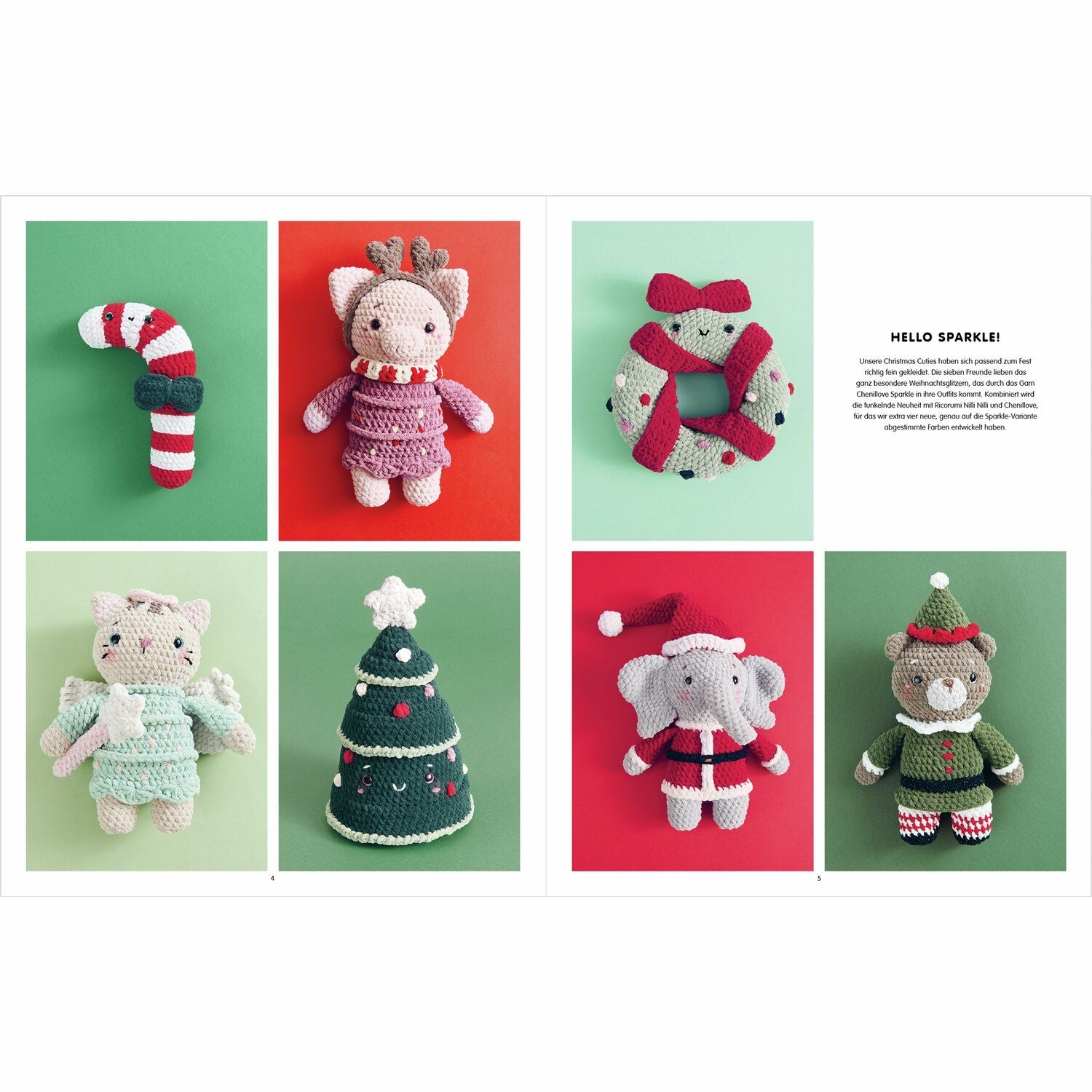 Chenillove Christmas Heft Häkelanleitungen 21x27cm 40 Seiten