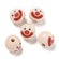 Clown-Gesicht bedruckt 20mm Holzkugel 10 Stück/ Packung