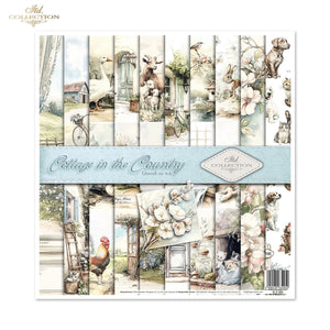 Cottage in the Country Scrapbooking Papier-Set  200 g/m2 310x320 mm 11 Bögen