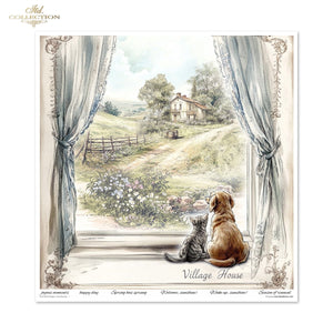 Cottage in the Country Scrapbooking Papier-Set  200 g/m2 310x320 mm 11 Bögen
